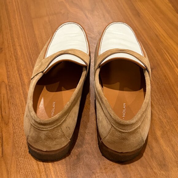 Marc Nolan White and Tan Loafers main image 4